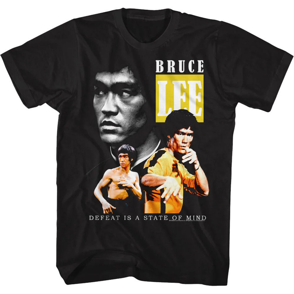Defeat Is A State Of Mind Collage Bruce Lee Tshirt